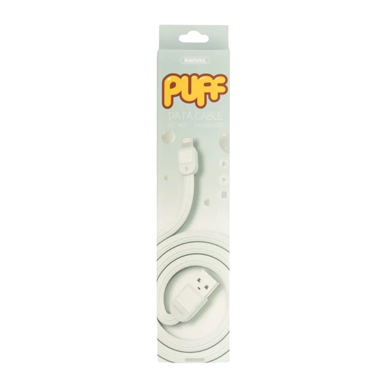 USB кабель REMAX Puff (IPhone 5/6/7/SE) RC-045I, Белый, (36)