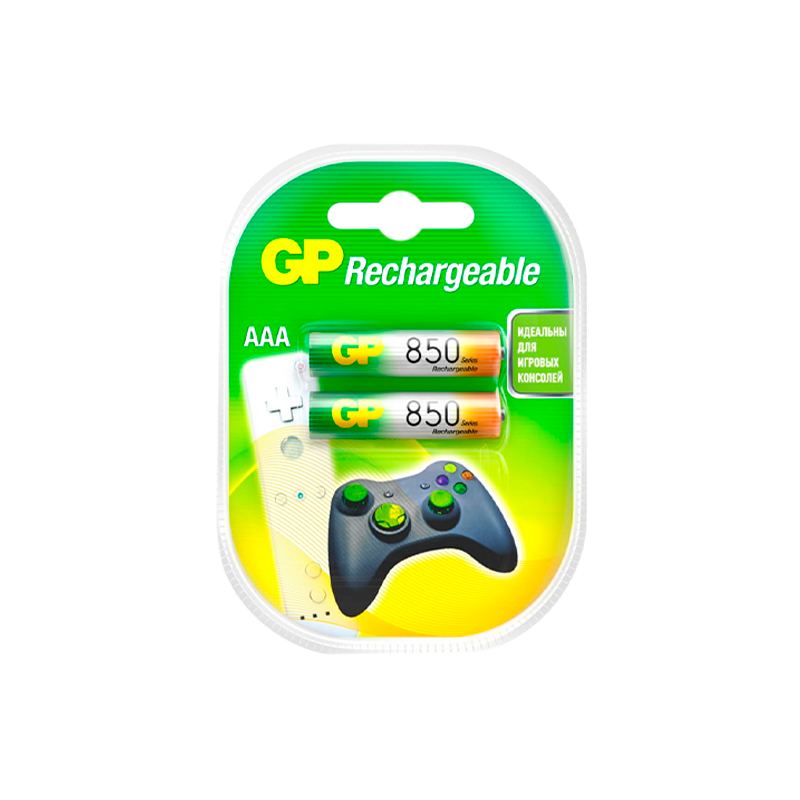 Аккумулятор бытовой GP HR03 AAA BL2 NI-MH 850mAh в пластиковой упаковке (2/20/200)