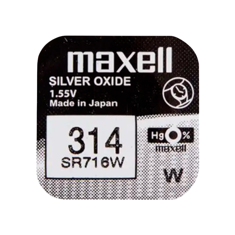 Батарейка Maxell 314 BL1 Silver Oxide 1.55V 0%Hg (1/10/100)
