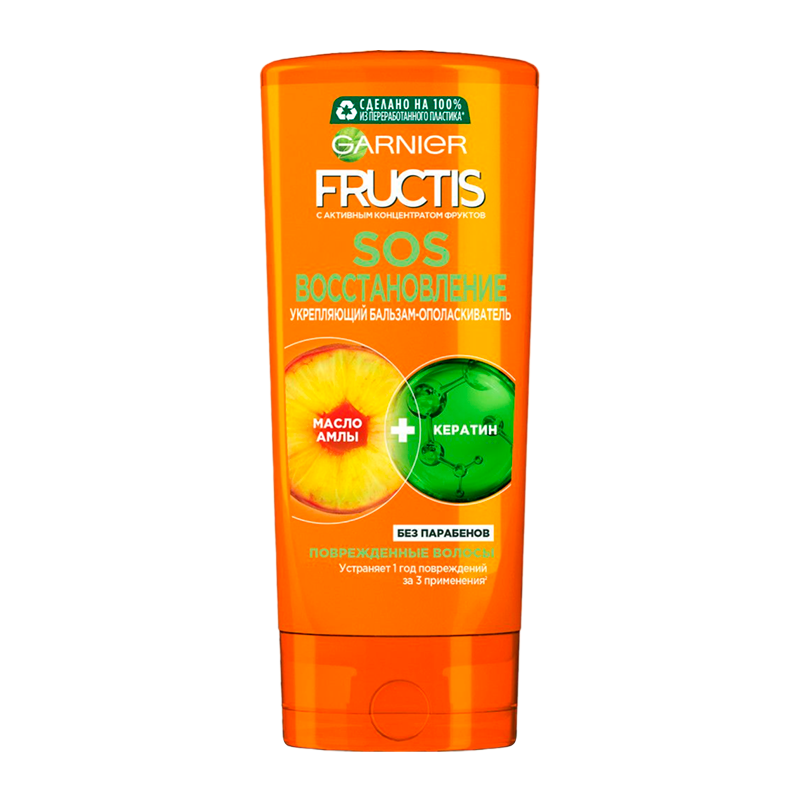 Бальзам для волос Garnier Fructis SOS Восстановление д/секущ кончиков 200мл (1/12)