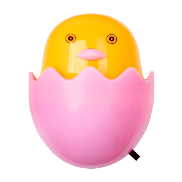 Ночник Camelion NL-176 "Цыпленок" 4LED 1W 220V в розетку желтый розовый (1/24/96)