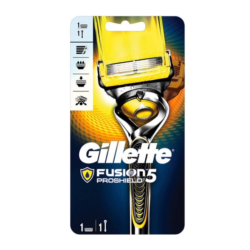 Бритва Gillette FUSION Proshield 5 лезвий 1 кассета прорезиненная ручка (1/6)