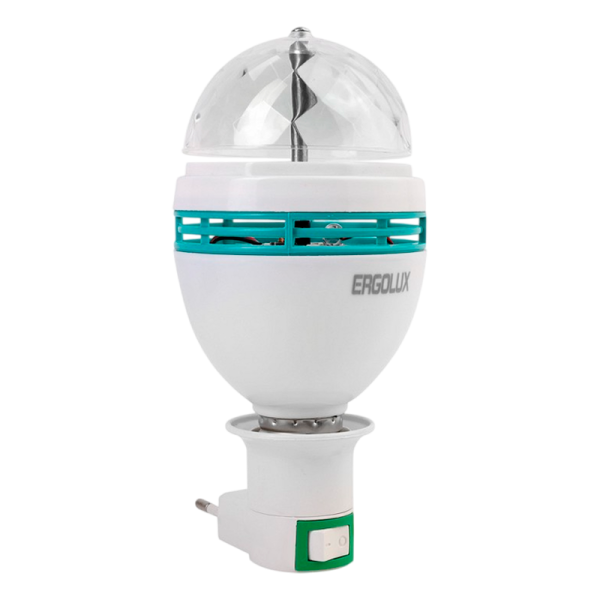 Диско-лампа Ergolux 3W E27 RGB (1/10/100)