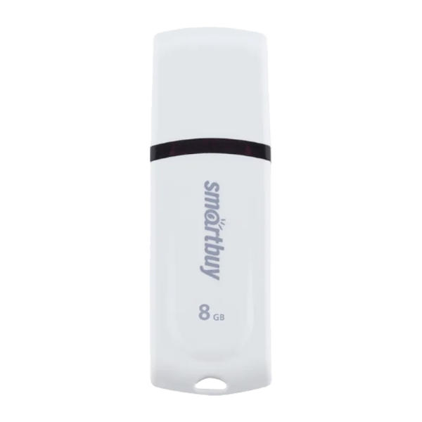 Флеш-накопитель Smartbuy Paean 8GB USB2.0 пластик белый