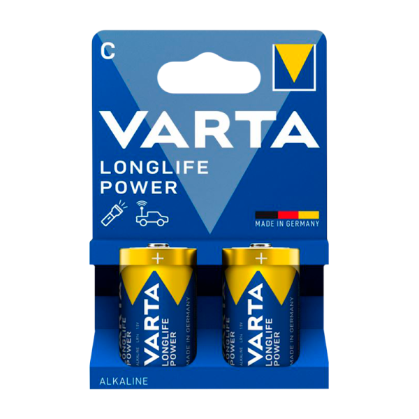 Батарейка Varta LONGLIFE POWER (HIGH ENERGY) LR14 C BL2 Alkaline 1.5V (4914) (2/20/200)