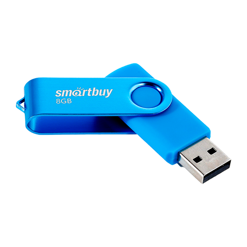 Флеш-накопитель Smartbuy Twist 8GB USB2.0 пластик синий