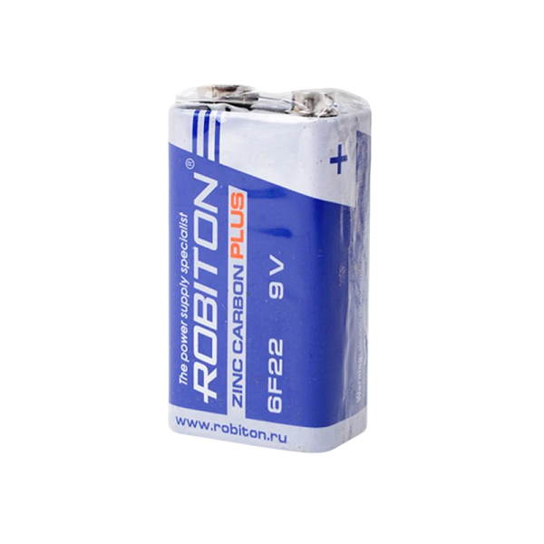 Батарейка ROBITON PLUS R-6F22-SR1 250mAh в упак 10 шт (10/200)