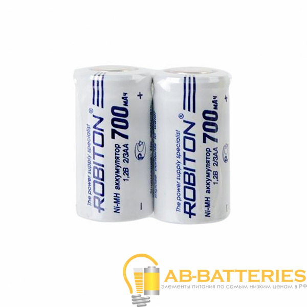 Аккумулятор ROBITON 700MH2/3AA-2 SR2, в упак 50 шт (2/50/600)