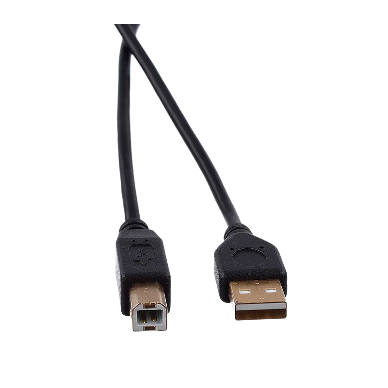 Кабель GoPower USB A (m)-USB B (m) 1.8м ПВХ черный Premium Zip-Lock c подвесом (1/200)