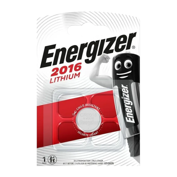 Батарейка Energizer CR2016 BL1 Lithium 3V (1/10/140)