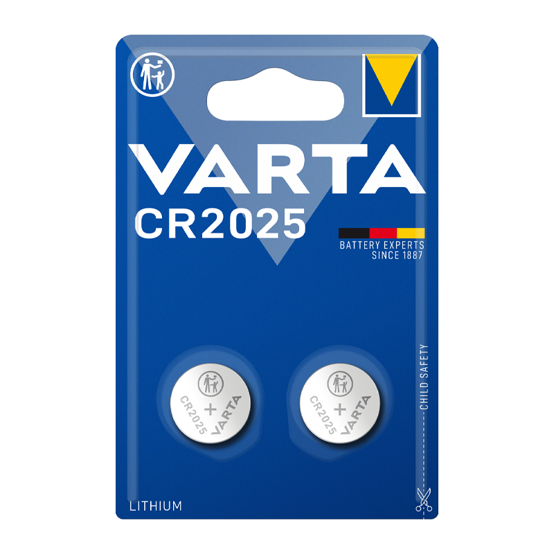 Батарейка Varta ELECTRONICS CR2025 BL2 Lithium 3V (6025) (2/20/200)