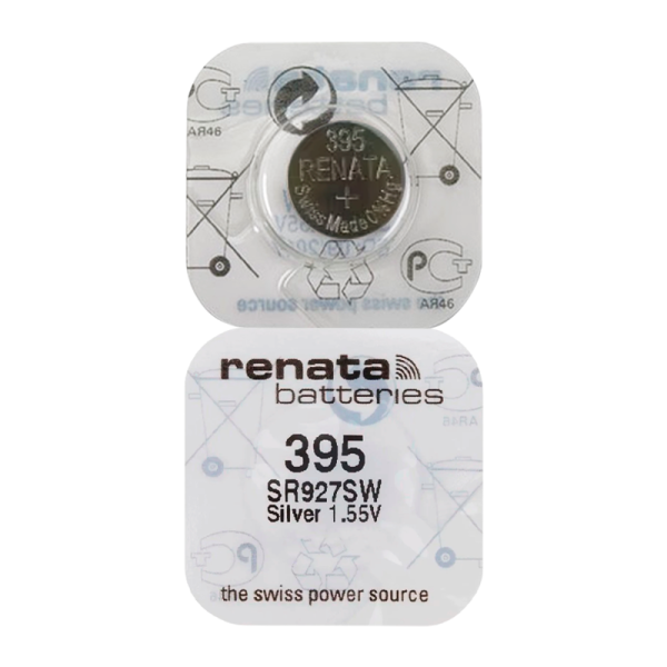 Батарейка Renata 395 (SR927SW) Silver Oxide 1.55V (1/10/100)