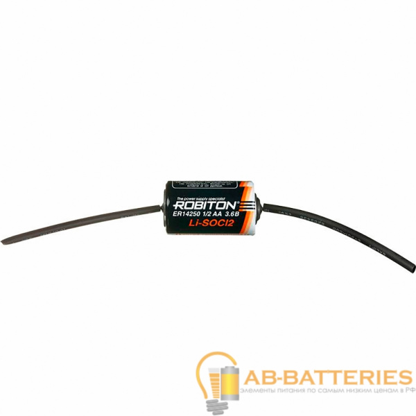 Батарейка ROBITON ER14250-AX 1/2AA 3.6V с аксиальными выводами PH1 (1/10/500)