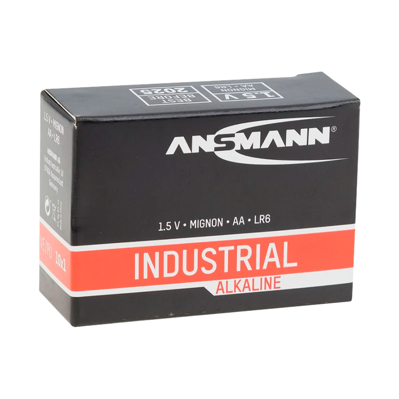 Батарейка ANSMANN Industrial Alkaline LR6 в коробке 10 шт