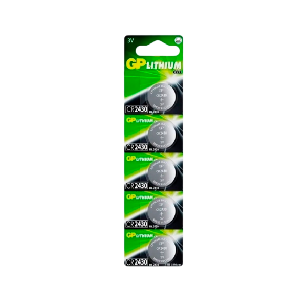 Батарейка GP CR2430 BL5 Lithium 3V (5/100/2000) R