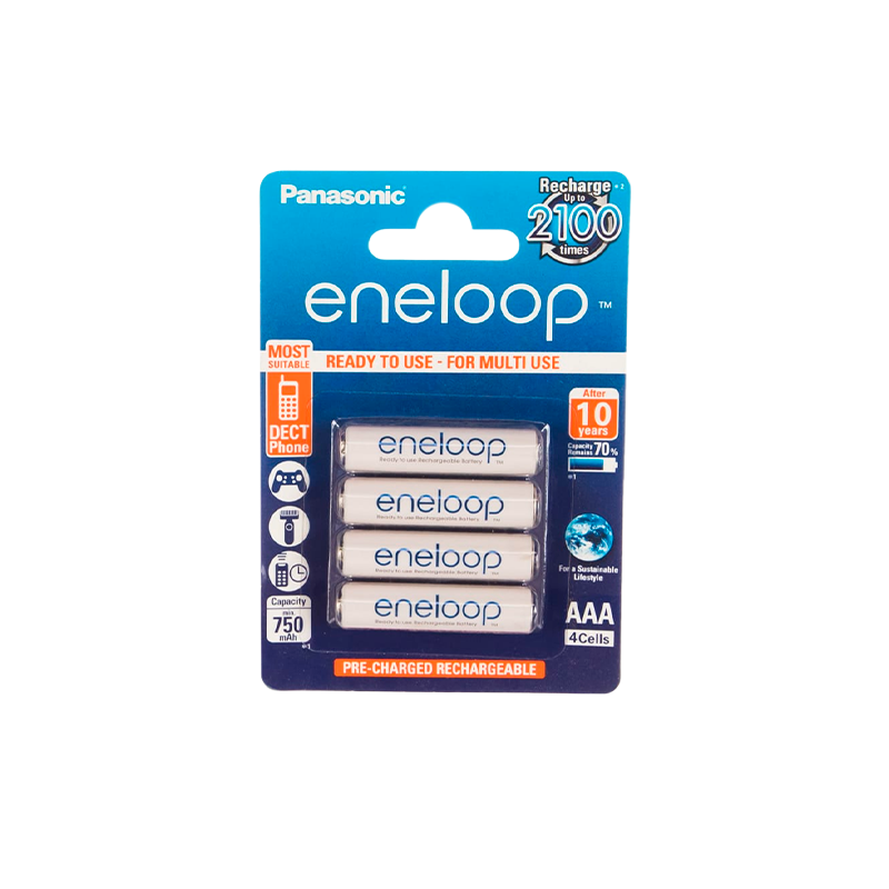 Аккумулятор предзаряженный RTU Panasonic HR03 AAA PL4 NI-MH eneloop 750mAh (4/48/576)