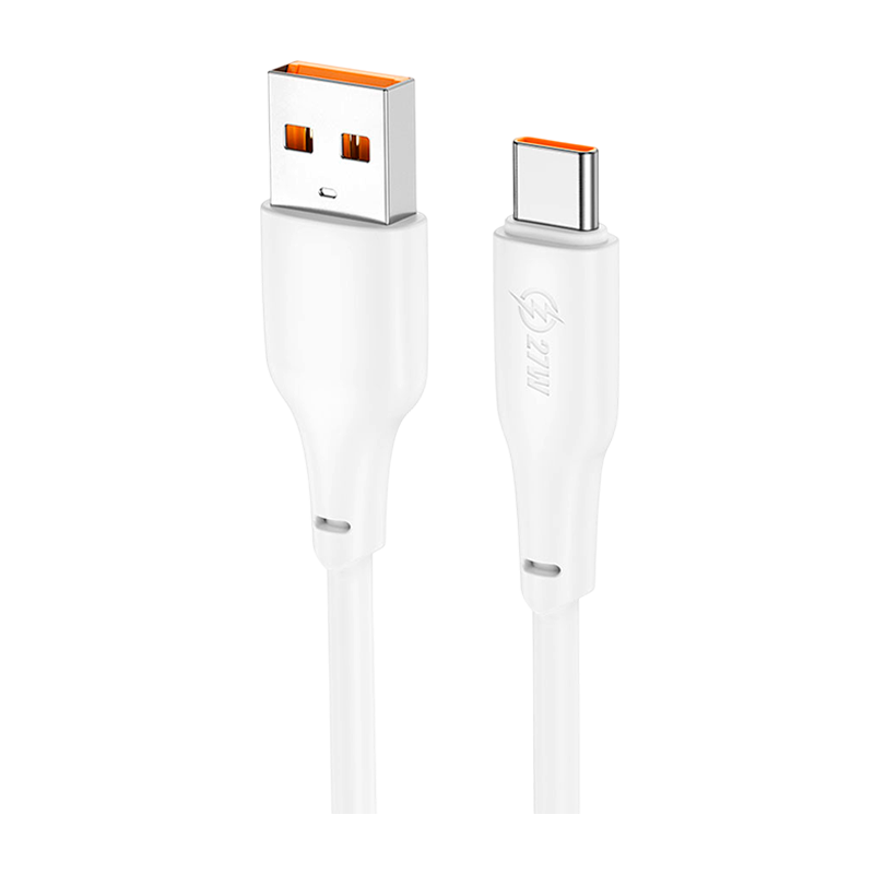 Кабель HOCO X93 USB (m)-Type-C (m) 1.0м 27W TPE белый (1/37/370)