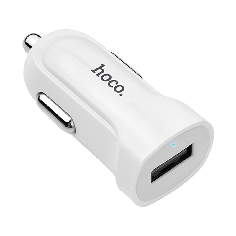 Автомобильное З/У HOCO Z2 1USB 1.5A белый (1/31/310)