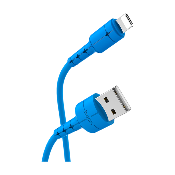 Кабель HOCO X30 USB (m)-Lightning (m) 1.2м 2.0A TPE синий (1/30/300)