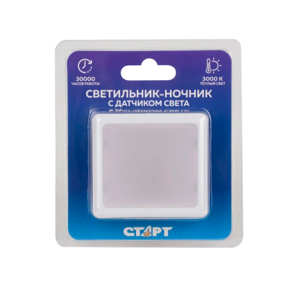 Ночник Старт Satellite NL 2LED 220V диммируемый белый (1/20)