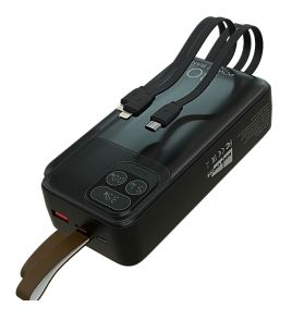 Внешний аккумулятор MORE CHOICE PB55-30 30000mAh 3.0A 22.5W 1USB+1Type-C+1microUSB черный