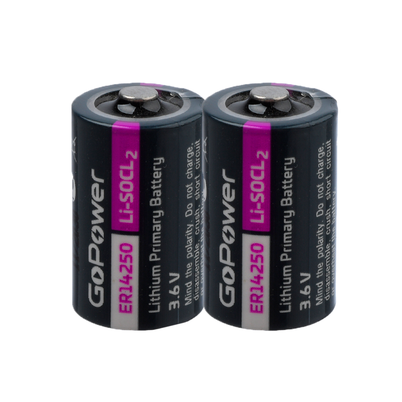 Батарейка GoPower ER14250 1/2AA Shrink 2 Li-SOCl2 3.6V (2/100/600)