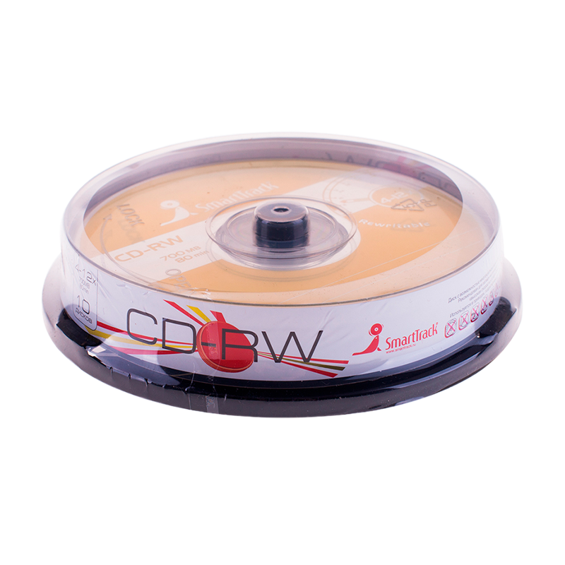 Диск CD-RW LG 700MB 4-10x 10шт. cake box
