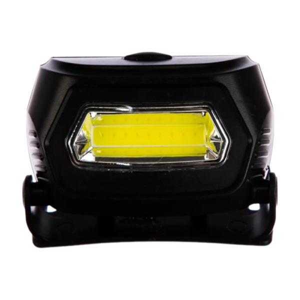 Фонарь налобный Ultraflash LED5359 3W COB от аккумулятора черный (1/20/100)
