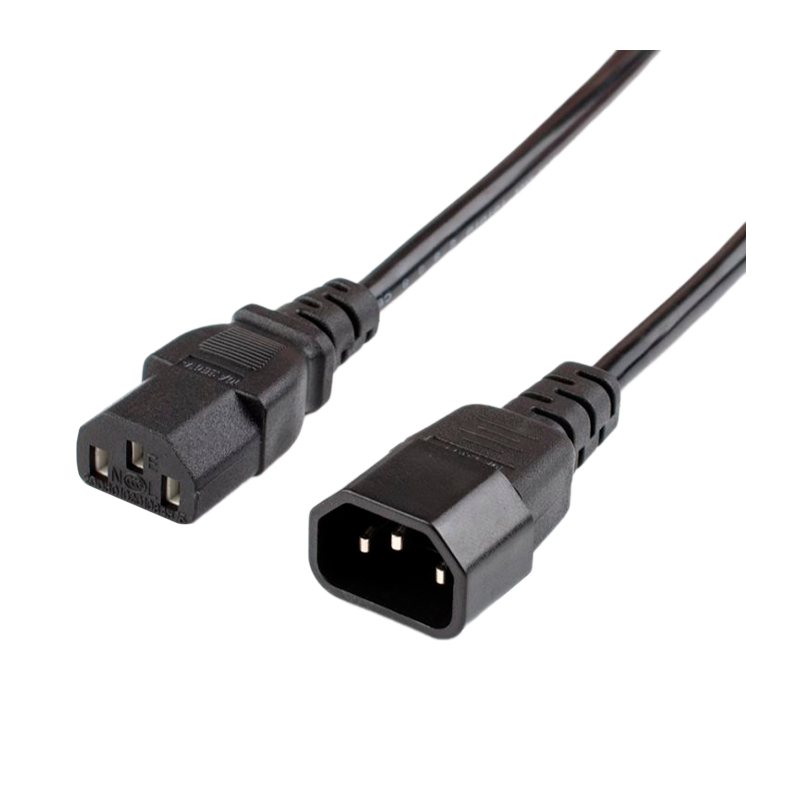 Кабель питания Atcom AT10117 C14 (m)-C13 (f) 1.8м ПВХ удлинитель черный (1/10/100)