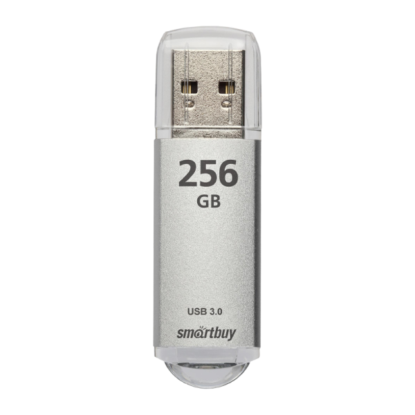 Флеш-накопитель Smartbuy V-Cut 256GB USB3.0 пластик серебряный