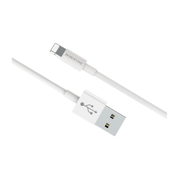 Кабель Borofone BX22 USB (m)-Lightning (m) 1.0м 2.0A ПВХ белый (1/648)