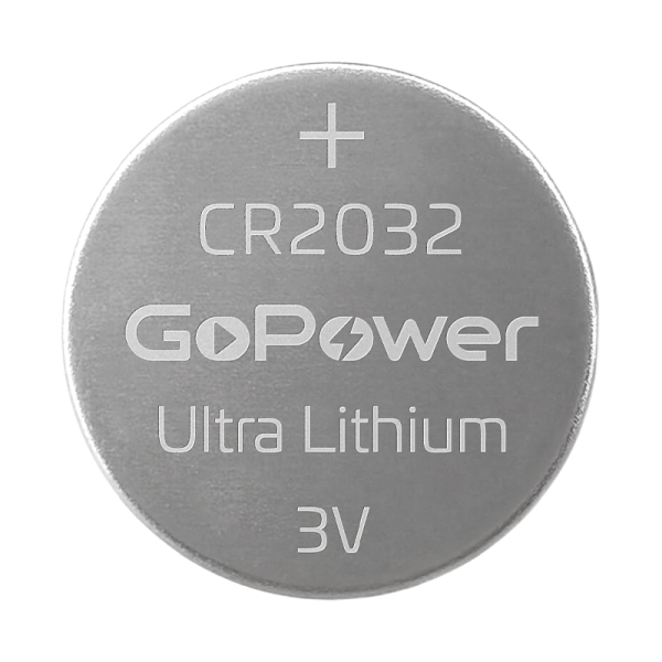 Батарейка GoPower ULTRA CR2032 BL2 Lithium 3V (2/40/800)