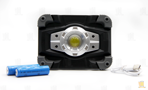 Фонарь прожектор Без бренда LL701 20W COB от батареек power bank черный