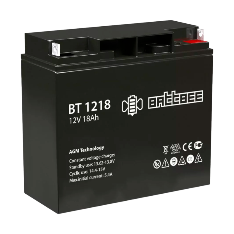 Аккумулятор свинцово-кислотный Battbee BT 1218 12V 18Ah (1/2)
