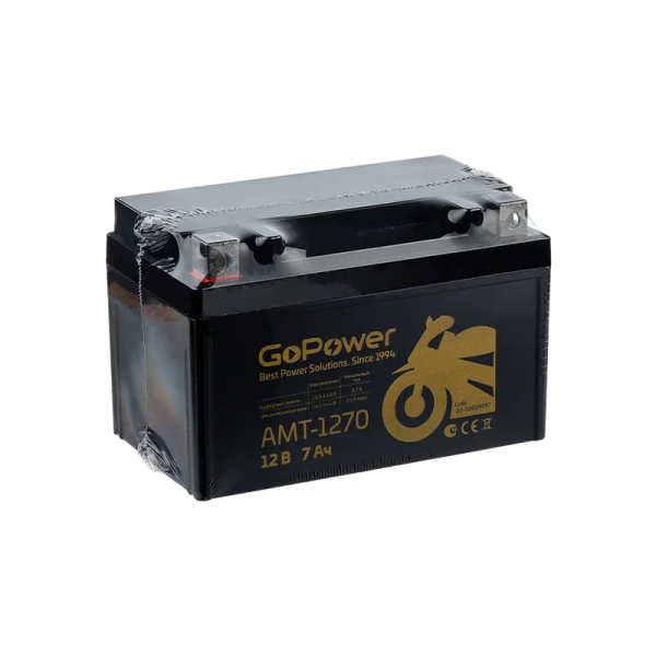 Аккумулятор для мототехники GoPower 12V 7Ah