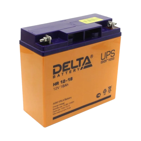 #Аккумулятор свинцово-кислотный Delta HR 12-18 12V 18Ah (1/2)