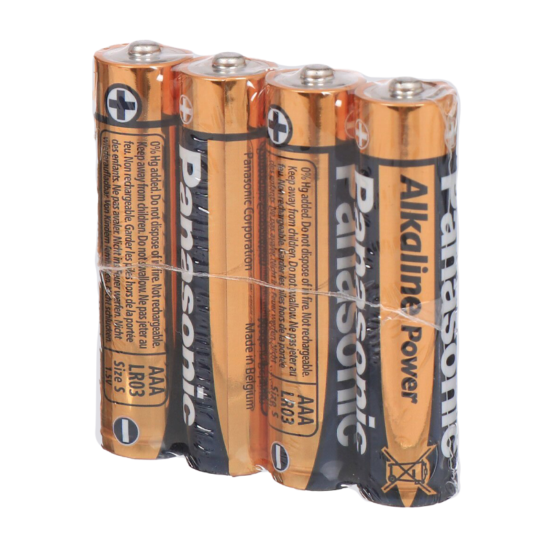 Батарейка Panasonic Alkaline power LR03 AAA Shrink 4 1.5V (4/48/240)