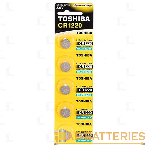 Батарейка Toshiba CR1220 BL5 Lithium 3V (5/100)
