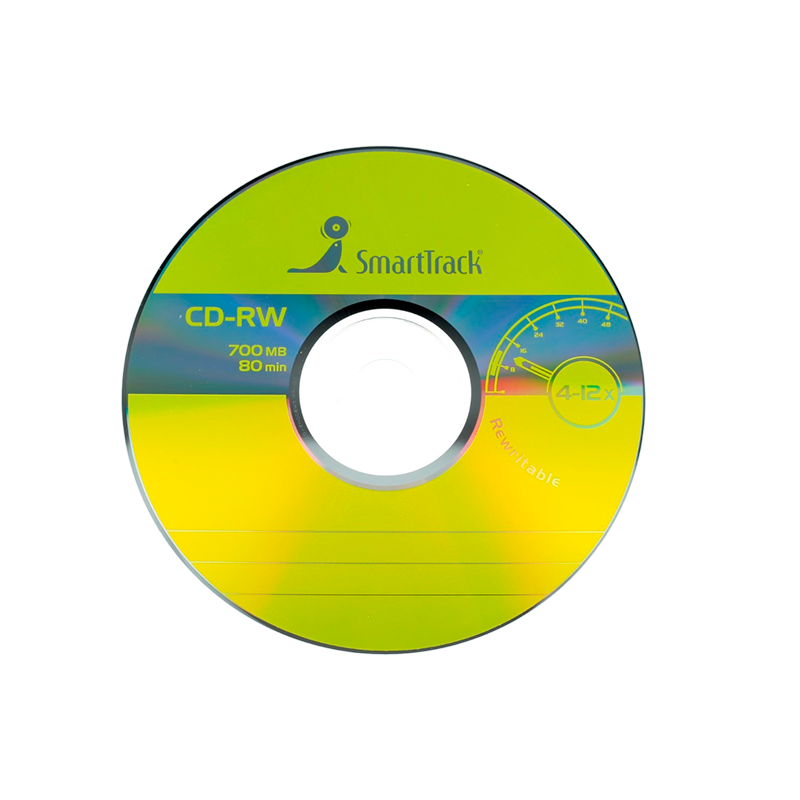 Диск CD-RW SmartTrack CB-25 700MB 4-12x 25шт. cake box (25/250)