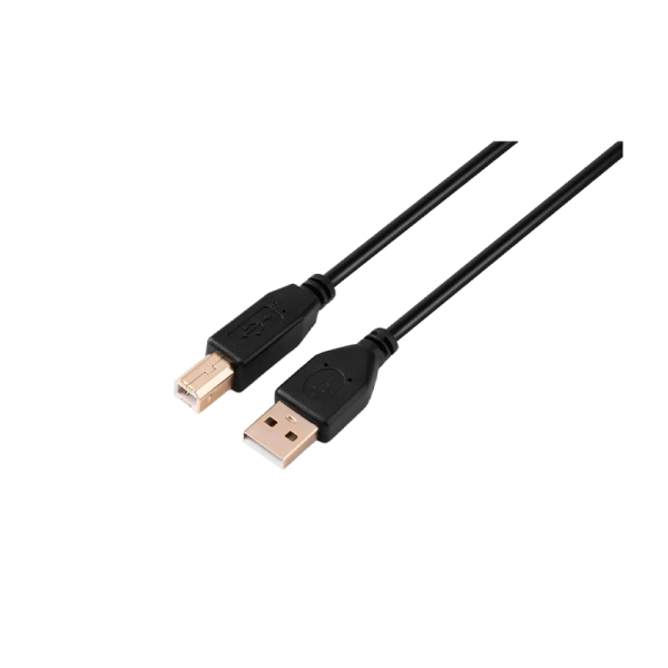 Кабель GoPower USB A (m)-USB B (m) 1.8м ПВХ черный Premium Zip-Lock c подвесом (1/200)