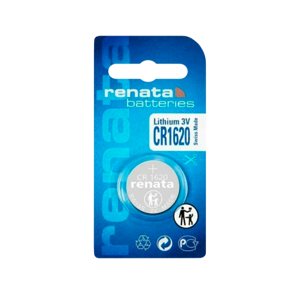 Батарейка Renata CR1620 BL1 Lithium 3V (10/300/2400)