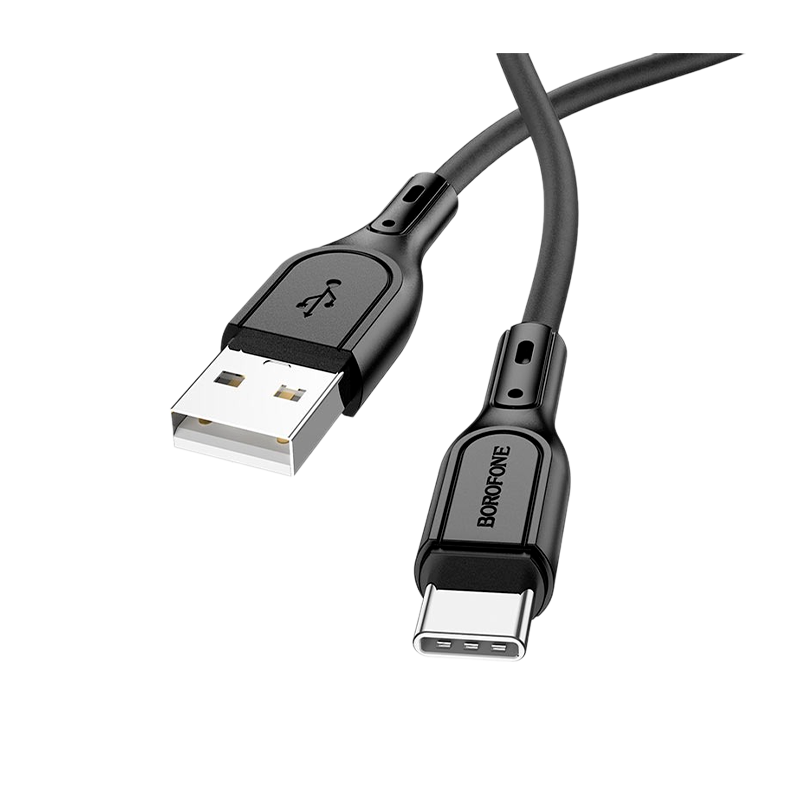 Кабель Borofone BX66 USB (m)-Type-C (m) 1.0м 5.0A силикон черный (1/360)