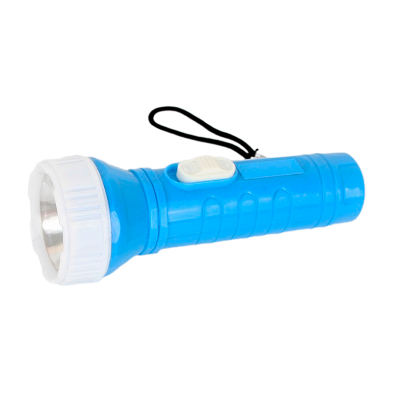 Фонарь универсальный Ultraflash 828-TH 0.4W 1LED от батареек IP44 голубой (1/24)