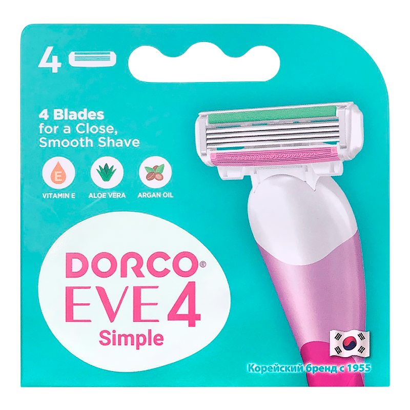 Сменные кассеты DORCO EVE 4 Simple FRA-2040 4 лезвия 4шт. (цена за 1 шт)
