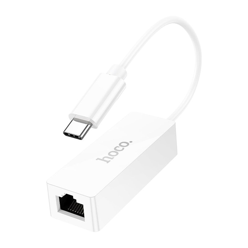 Адаптер HOCO UA22 Type-C (m)-RJ-45 (f) белый (1/19/190)
