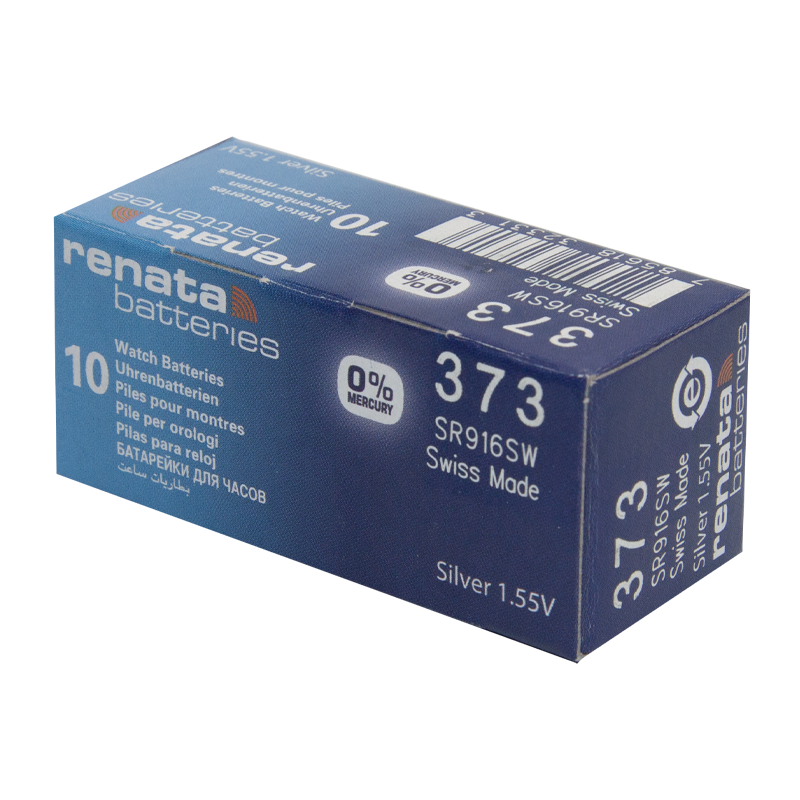 Батарейка Renata 373 (SR916SW) Silver Oxide 1.55V (1/10/100)