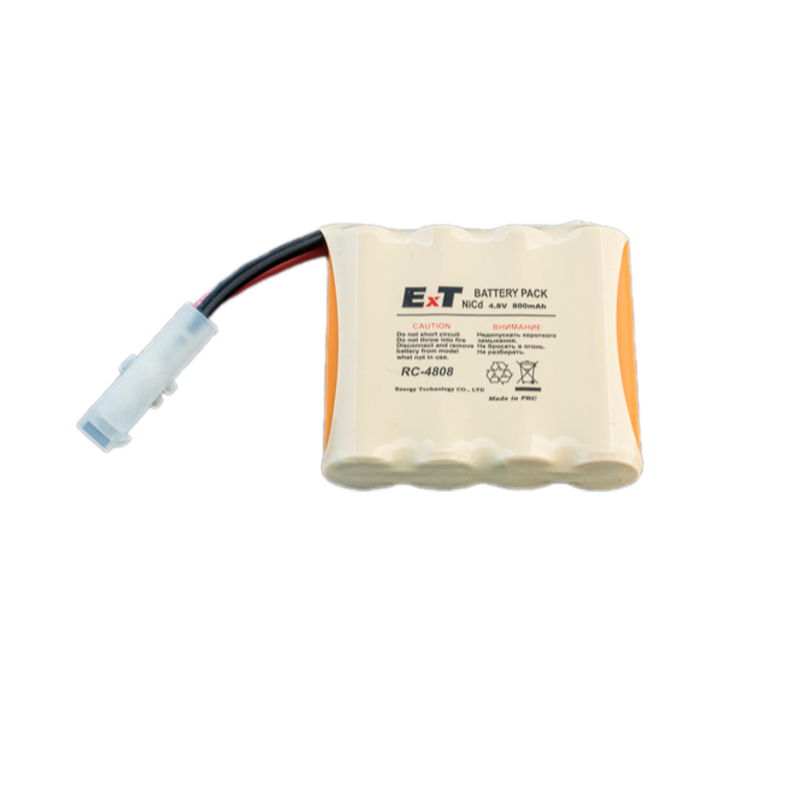 Аккумулятор ET RC-4808VTB BL1 белый большой, 4.8V, 800mAh, Ni-Cd (1/100)
