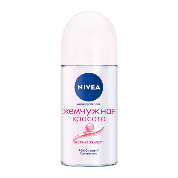 Дезодорант женский Nivea Жемчужная красота Deo роликовый 50мл (1/3)