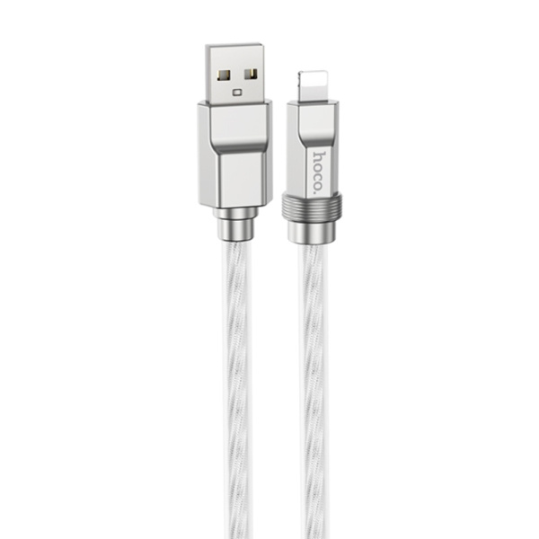Кабель HOCO U113 USB (m)-Lightning (m) 1.0м 2.4A силикон золотой (1/22/220)