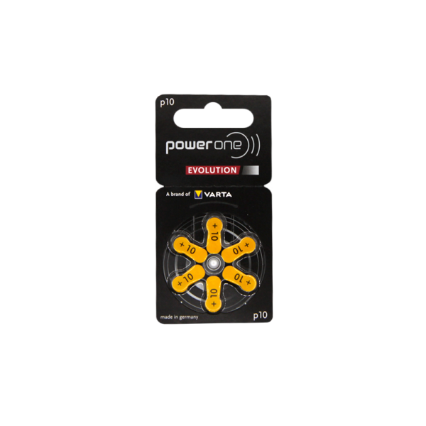 Батарейка PowerOne ZA10 Evolution BL6 Zinc Air 1.45V (6/60/300)
